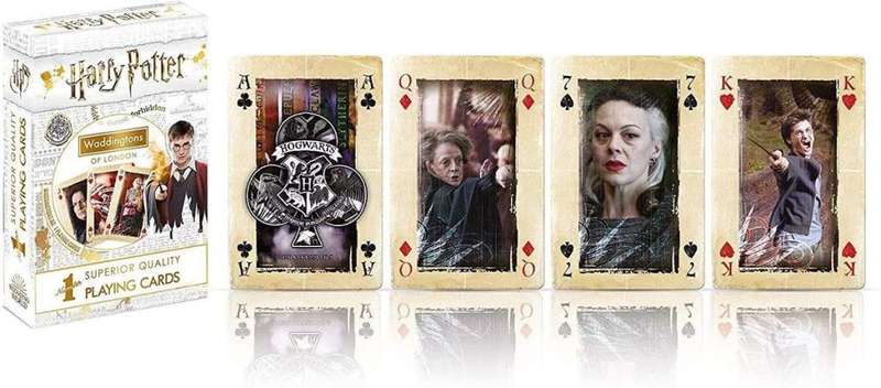 Waddingtons Rick and Morty and Harry Potter Cards - White