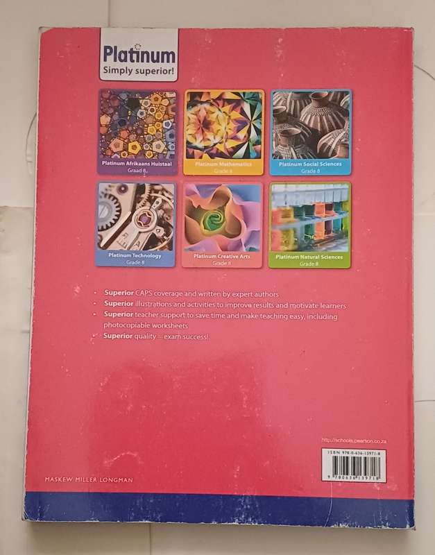 PLATINUM ENGLISH FIRST ADDITIONAL LANGUAGE CAPS - LEARNER'S BOOK GRADE 8