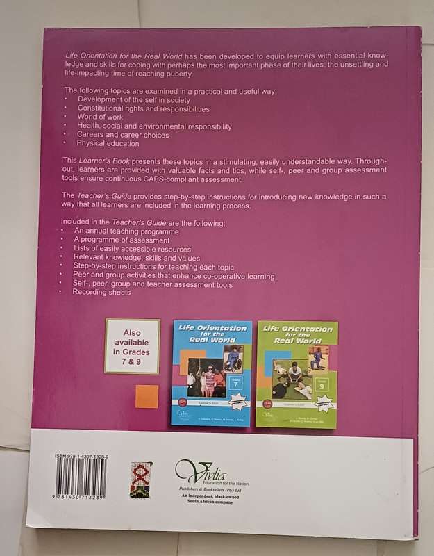 LIFE ORIENTATION FOR THE REAL WORLD CAPS - LEARNER'S BOOK GRADE 8