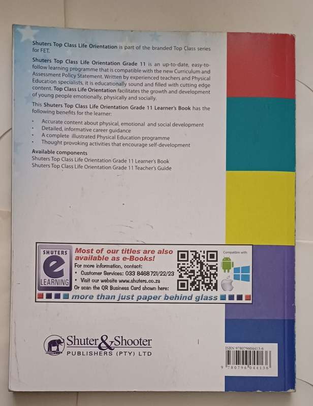 SHUTERS TOP CLASS LIFE ORIENTATION CAPS - LEARNER'S BOOK GRADE 11