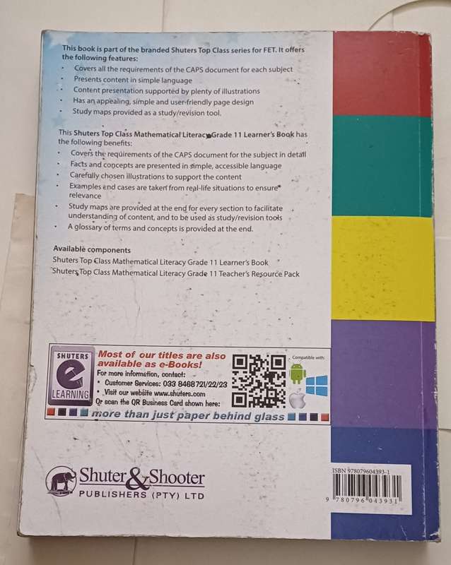 SHUTERS TOP CLASS MATHEMATICAL LITERACY CAPS - LEARNER'S BOOK GRADE 11