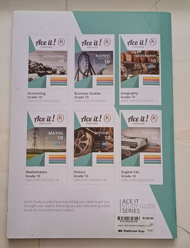 CAPS ACE IT! STUDY GUIDE LIFE SCIENCES GRADE 10