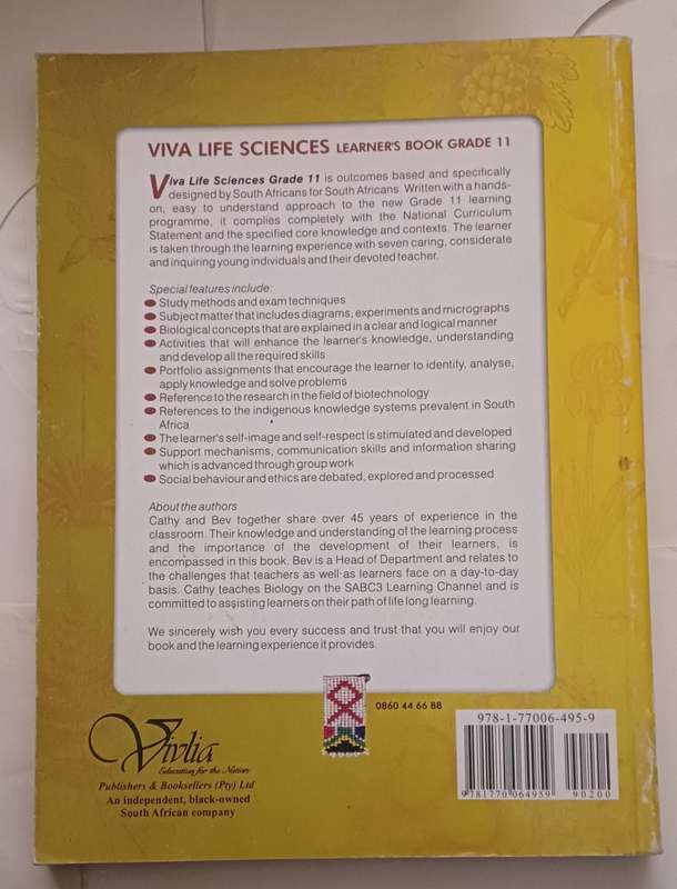 VIVA LIFE SCIENCES LEARNER'S BOOK GRADE 11