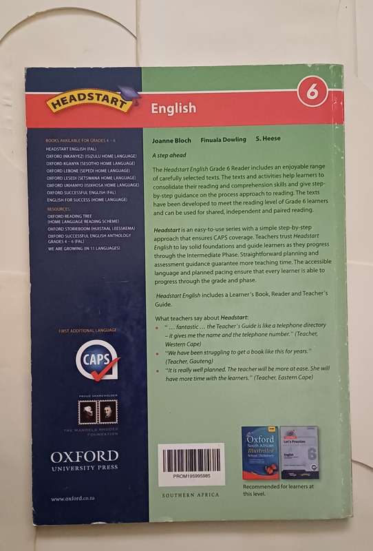 OXFORD HEADSTART ENGLISH READER GRADE 6