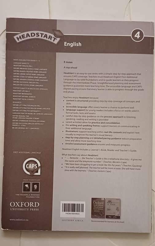 OXFORD HEADSTART ENGLISH TEACHER'S GUIDE GRADE 4