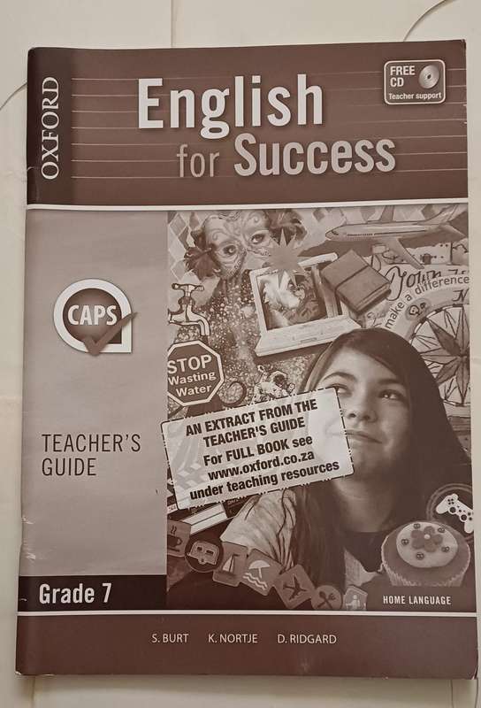 CAPS OXFORD ENGLISH FOR SUCCESS TEACHER'S GUIDE GRADE 7