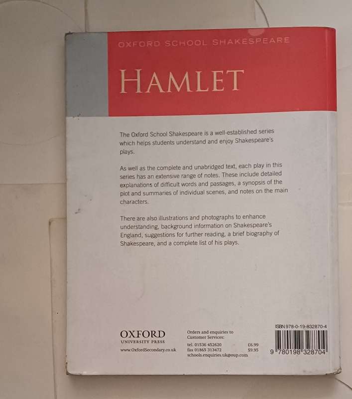 OXFORD SCHOOL SHAKESPEARE WILLIAM SHAKESPEARE