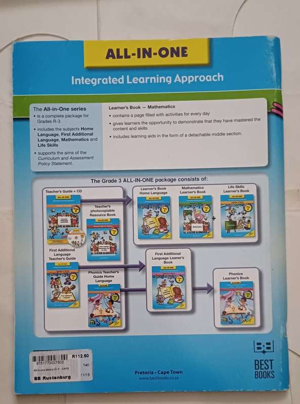 CAPS ALL IN ONE LEARNER'S BOOK MATHEMATICS ENGLISH GRADE 3