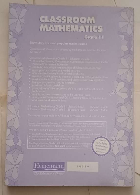 NCS CLASSROOM MATHEMATICS  EDUCATOR'S GUIDE GRADE 11