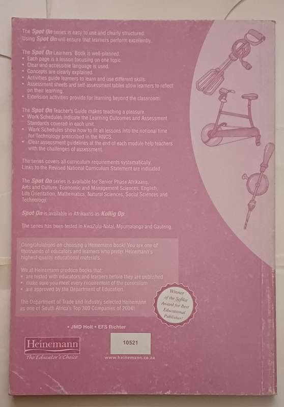NCS SPOT ON TECHNOLOGY TEACHER'S GUIDE GRADE 8