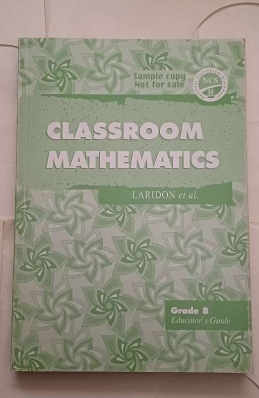 NCS CLASSROOM MATHEMATICS  EDUCATOR'S GUIDE GRADE 8