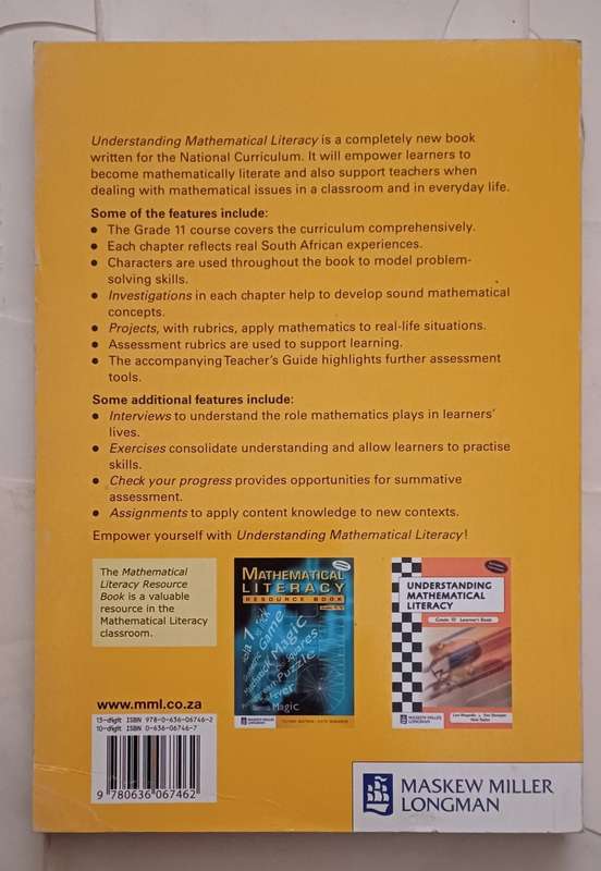 UNDERSTANDING MATHEMATICAL LEARNER'S BOOK GRADE 11
