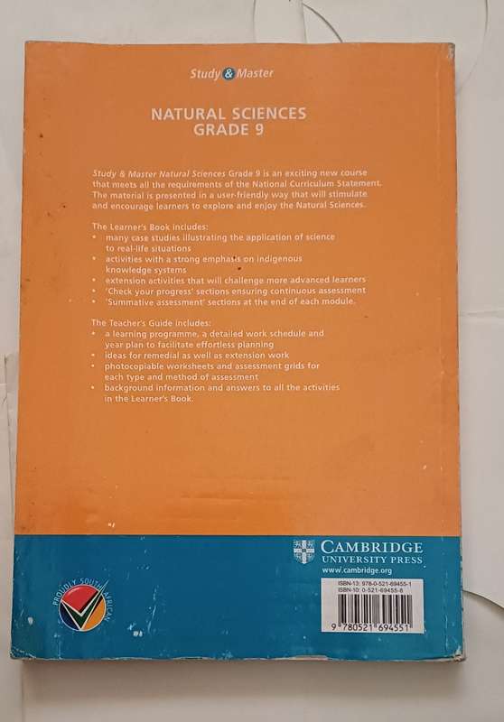 NCS STUDY & MASTER NATURAL SCIENCES LEARNER'S BOOK GRADE 9