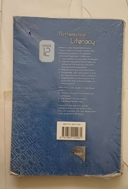 STEP AHEAD SERIES BATELEUR MATHEMATICAL LITERACY LEARNER'S BOOK GRADE 12
