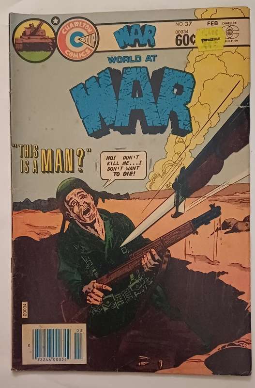 CHARLTON COMICS - WAR WORLD AT WAR NO 37