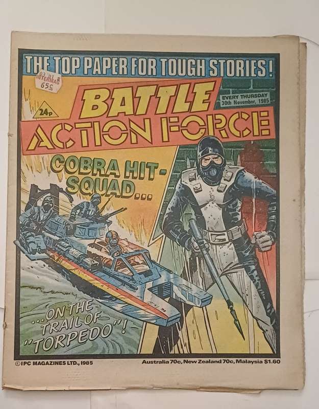 BATTLE ACTION FORCE - COBRA HIT SQUAD ON THE TRAIL OF TORPEDO!