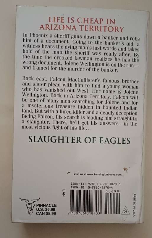 WILLIAM W JOHNSTONE - SLAUGHTER OF EAGLES