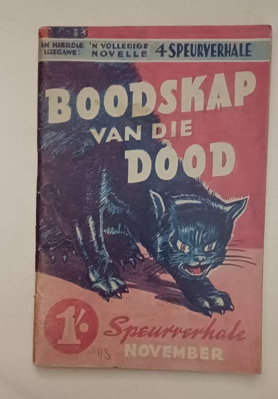 SPEURVERHALE - BOODSKAP VAN DIE DOOD NOVEMBER