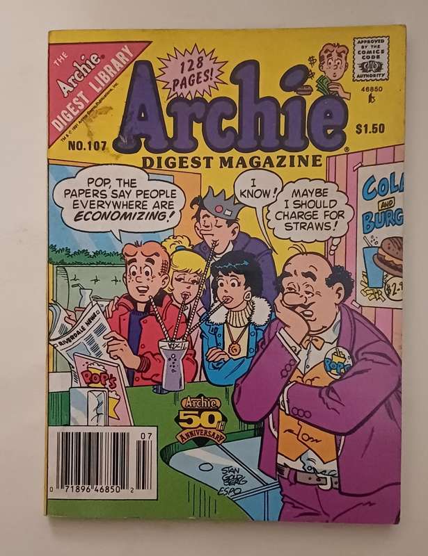 ARCHIE DIGEST LIBRARY - ARCHIE NO 107