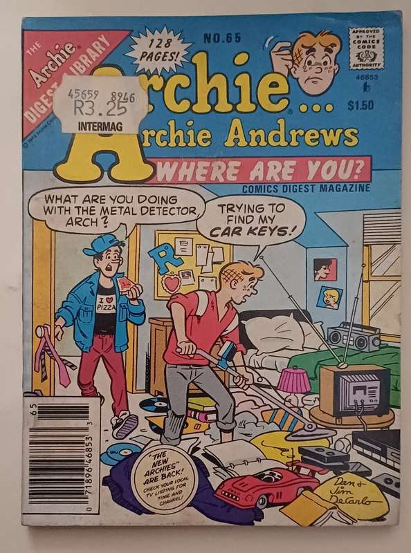 ARCHIE DIGEST LIBRARY - ARCHIE ANDREWS WHERE ARE YOU? NO 65