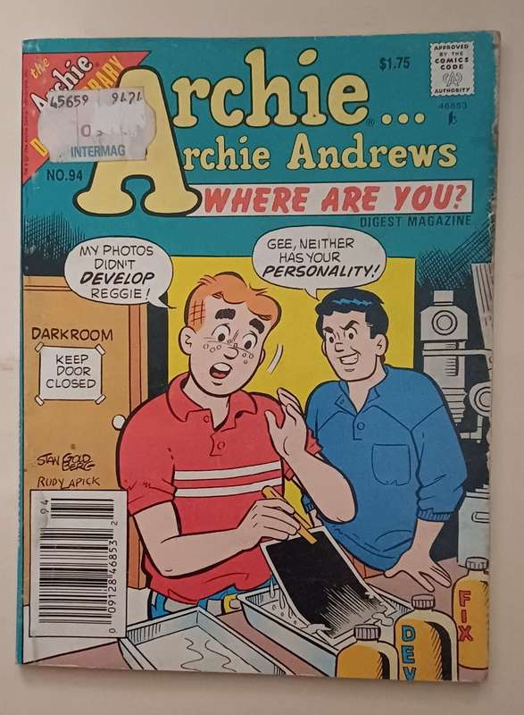 ARCHIE DIGEST LIBRARY - ARCHIE ANDREWS WHERE ARE YOU? NO 94