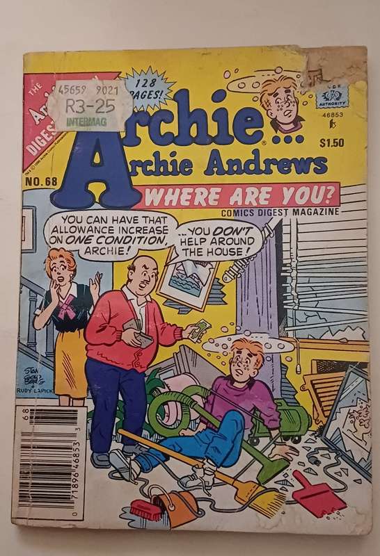ARCHIE DIGEST LIBRARY - ARCHIE ANDREWS WHERE ARE YOU? NO 68
