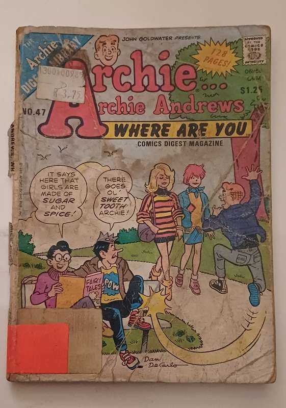 ARCHIE DIGEST LIBRARY - ARCHIE ANDREWS WHERE ARE YOU? NO 47
