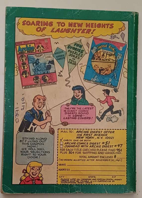 ARCHIE DIGEST MAGAZINE - LAUGH NO 37