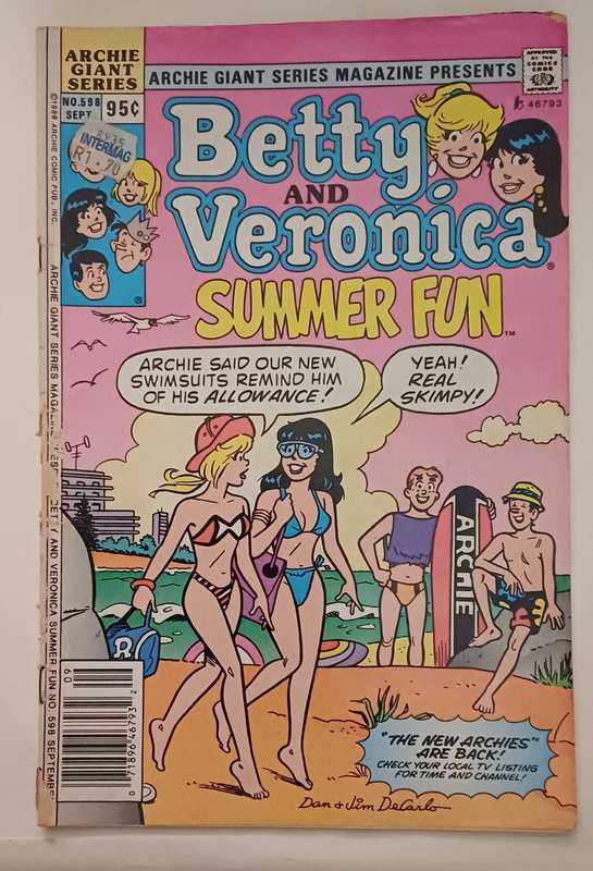 ARCHIE GIANT SERIES - BETTY AND VERONICA SUMMER FUN NO 598