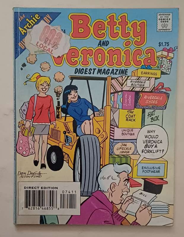 ARCHIE DIGEST LIBRARY - BETTY AND VERONICA
