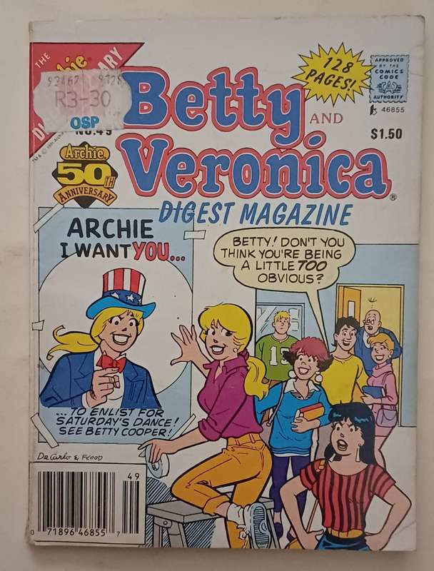 ARCHIE DIGEST LIBRARY - BETTY AND VERONICA NO 49