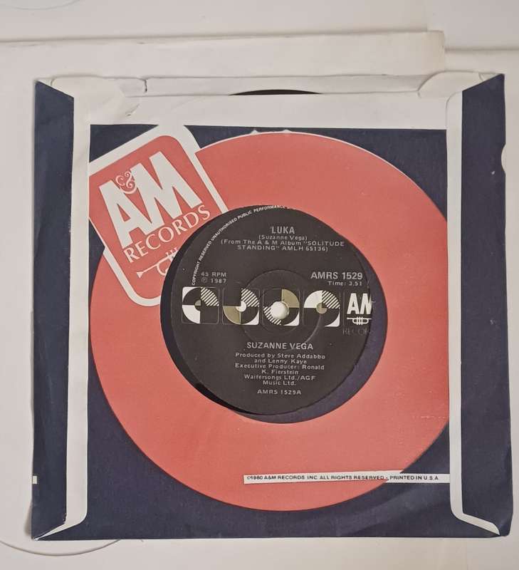 SUZANNE VEGA - LUKA AND NIGHT VISION 7 SINGLE