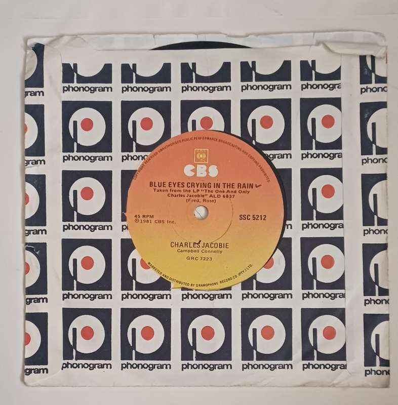 CHARLES JACOBIE - BLUE EYES CRYING IN THE RAIN 7 SINGLE