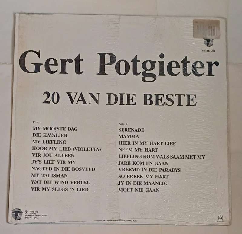 GERT POTGIETER - 20 VAN DIE BESTER