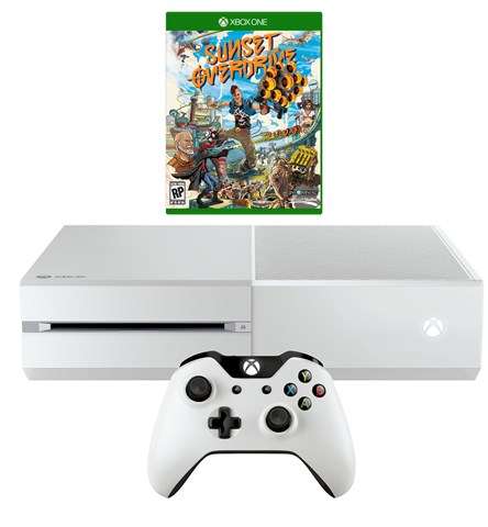 Xbox One 500GB White Console + Sunset Overdrive