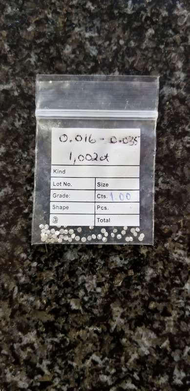 1ct Diamonds in bag