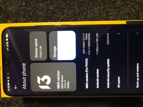 POCO C40 Black 4GB RAM 64GB 6000Mah