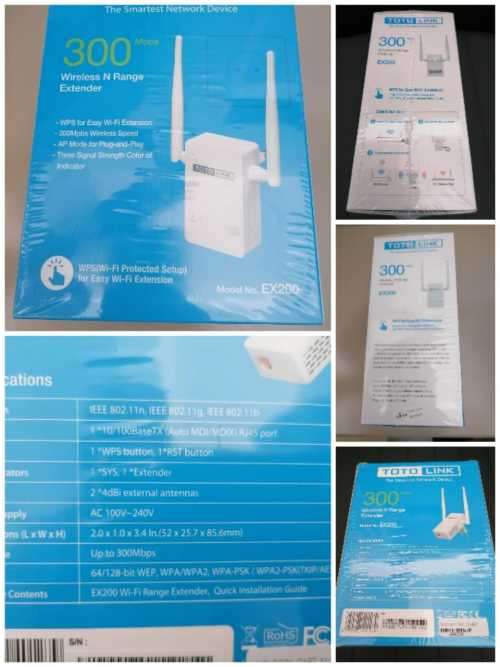 TOTO LINK - Wifi Range Extender (EX200)
