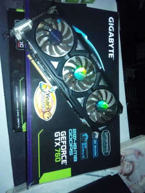 Gigabite GTX760 2 Gig DDR5