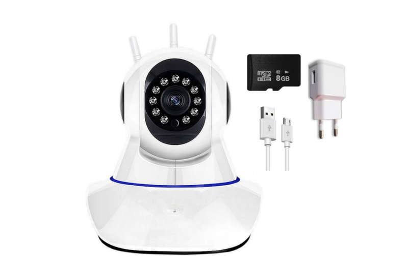 Smart Wireless Baby Monitor Camera With Usb Cable, Adaptor & 8Gb Sd Card