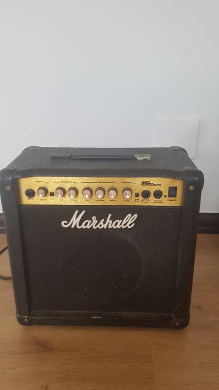 Original Fender Stratocaster with Case, Strap and Cables and Marshall Amp