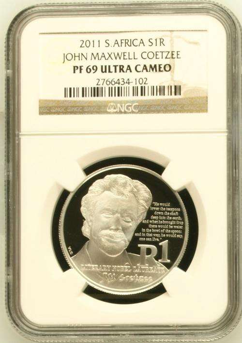 2011 J.M Coetzee Protea Silver R1 ## PF69UC ## 2nd Finest Grade ## Complete Your Collection Now!