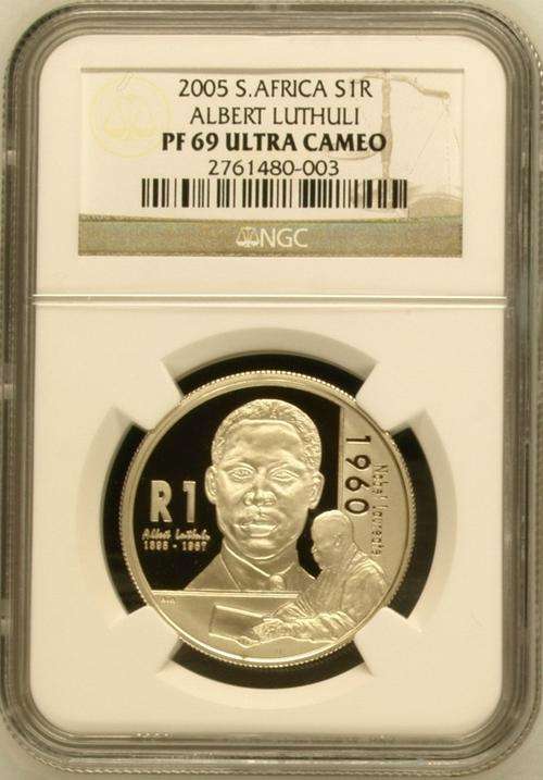 2005 Luthuli Protea Silver R1 ## PF69UC ## 2nd Finest Grade ## Complete Your Collection Now!