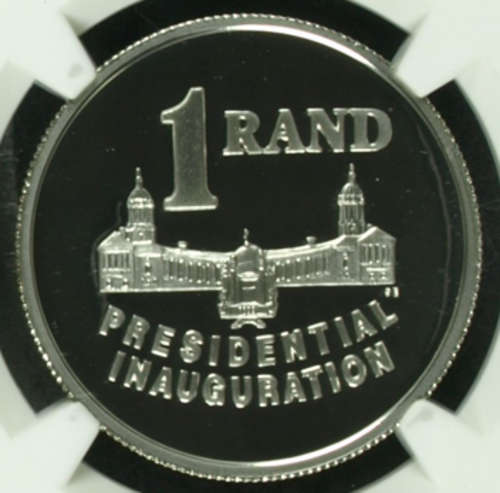 *** 2nd Finest Known *** 1994 Presidential Inauguration Protea Silver R1 *** PF69 Ultra Cameo ***