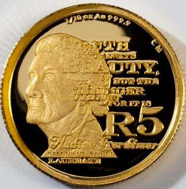 *** GOLD 1/10th  *** 2010 Protea Nadine Gordimer *** Mintage: Pending ***  Highly Sought After! ***
