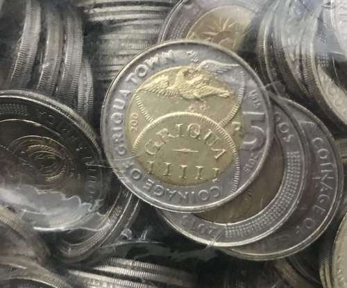 SEALED BAG | 2015 Bicentennial of The Coinage of Griqua Town R5 | 400 BRILLIANT UNC COINS
