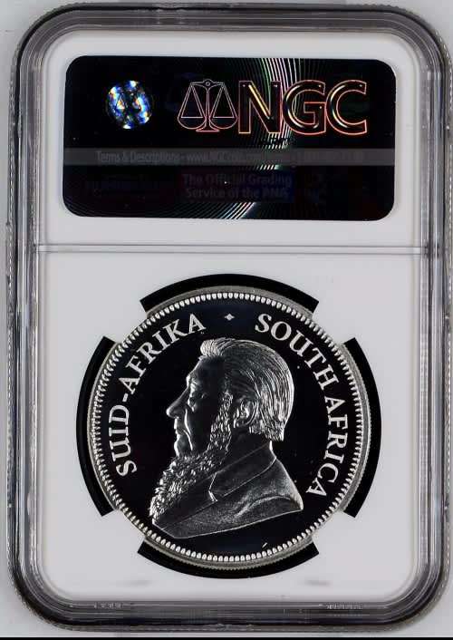 2017 KRUGERRAND SILVER 1oz PF70UC | "50th ANNIVERSARY" PRIVY/MINT MARK | MINTAGE: 15 000