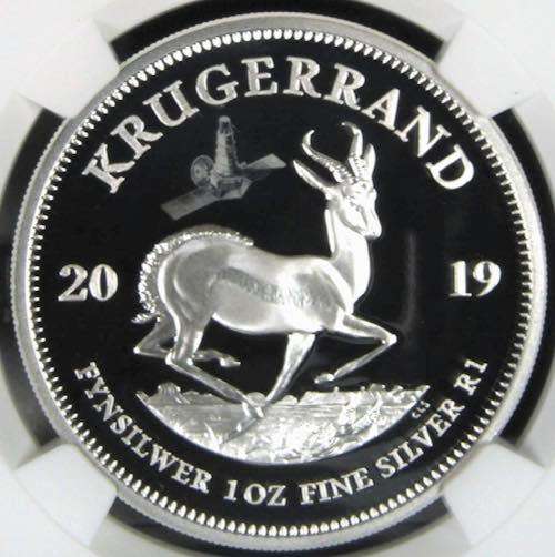 FINEST KNOWN | 2019 POLYMER PUTTY | SILVER 1oz KRUGERRAND WITH PRIVY/MINT MARK | PF70UC |THYSVS ONLY