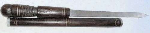 East African | Maasai Tribe`s | Vintage Carved Ebony Wooden Hidden Dagger
