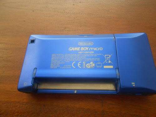 Nintendo Game Boy Micro Blue Console | With EZ FLASH IV ROM Cartridge | & 1 Original Mario 3 Game!